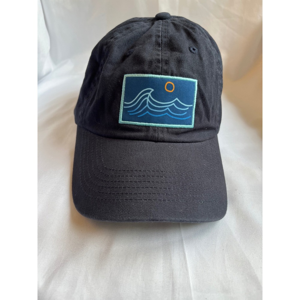 Kastlfel Adjustable Baseball Hat Navy Organic Cotton Waves